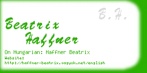 beatrix haffner business card